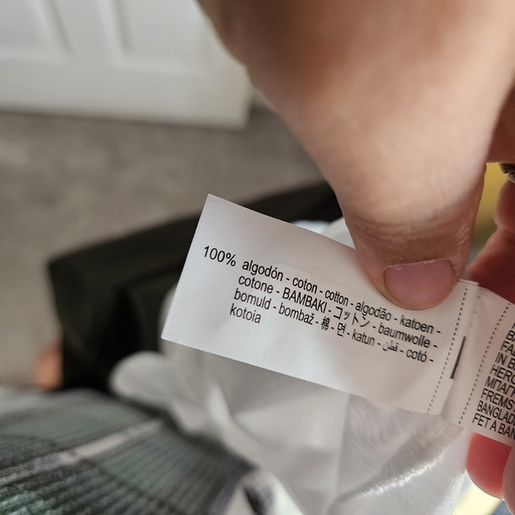 Zara Asymmetrical Dress in White and Olive - Picture 3 of 5